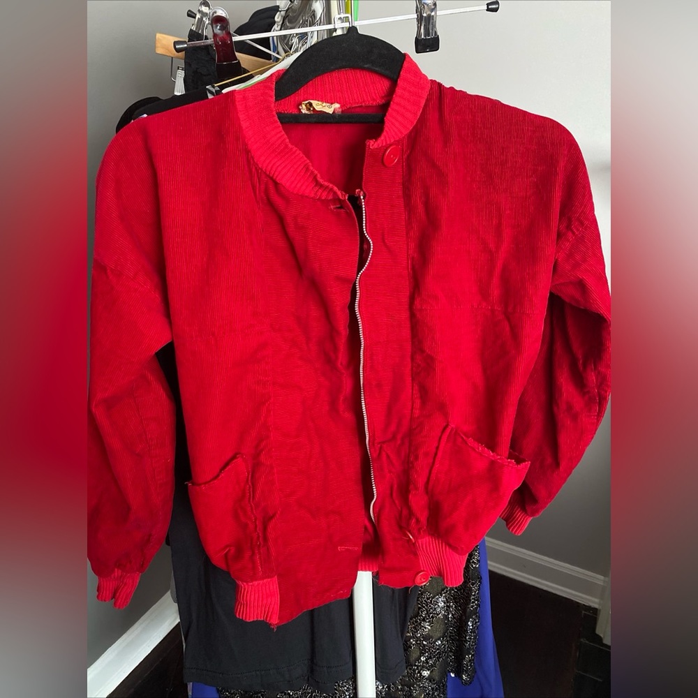 Vintage Mojud red 1970s Jacket